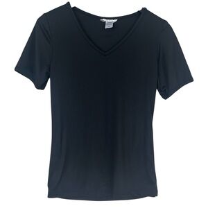 4/$25 Cuddl Duds black short sleeve soft base layer